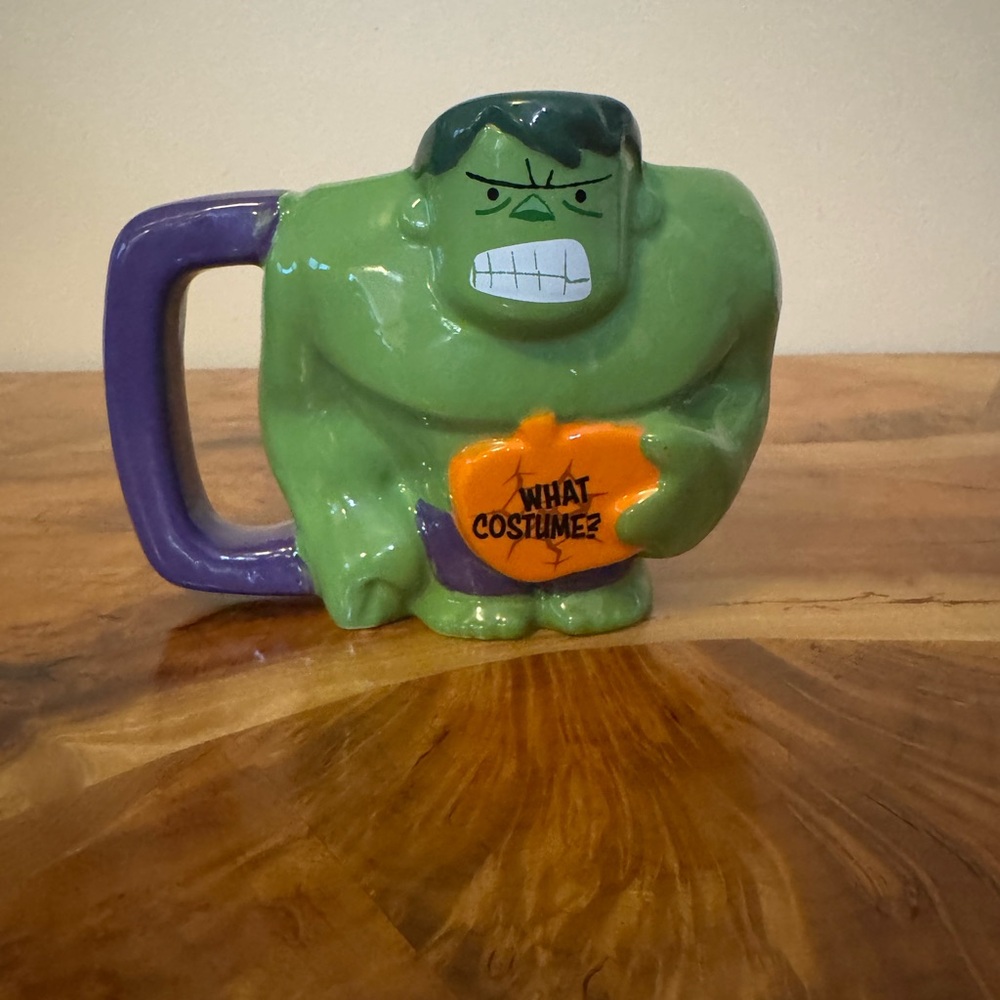 Green and Purple Hulk Mug Halloween What Costume 10.5oz